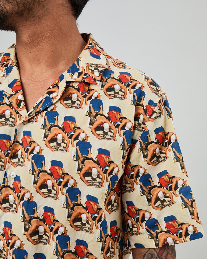 This is Spain by Martin Parr Magnum Aloha shirt from Brava Fabrics