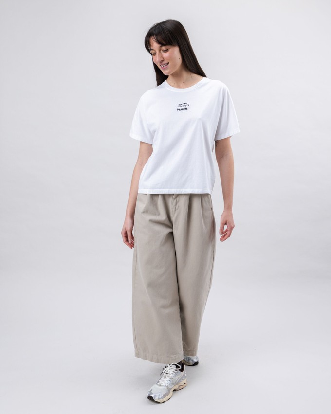 Peanuts Everybody's in a Hurry Oversize Tee White from Brava Fabrics