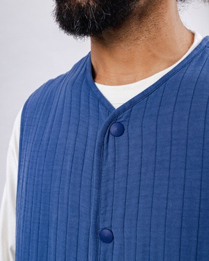 Quilt Vest Man Indigo from Brava Fabrics