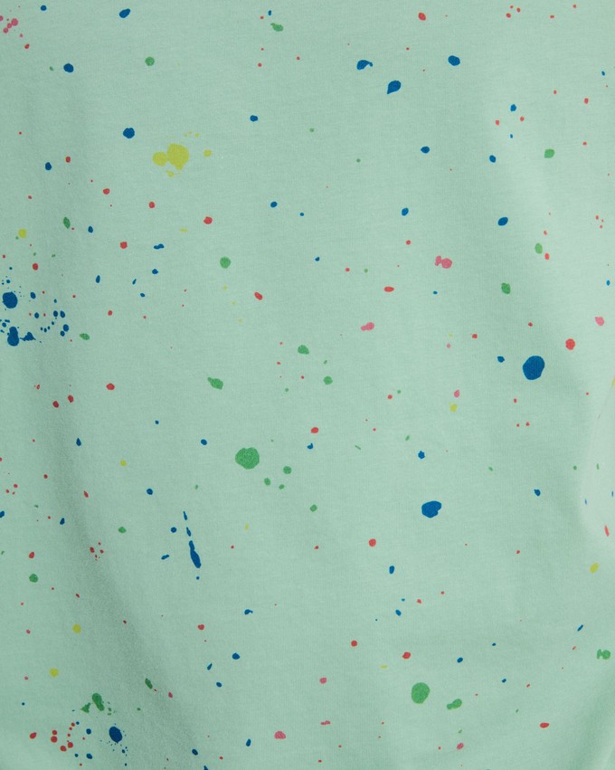 Splash Paint Tshirt Green from Brava Fabrics