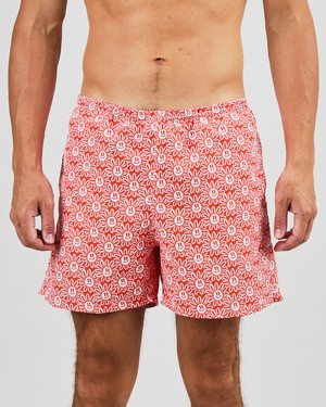 Asis Percales Daisy Swimwear Red from Brava Fabrics