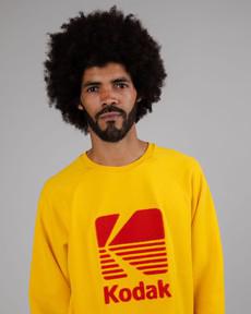 Kodak Logo Sweatshirt Yellow via Brava Fabrics
