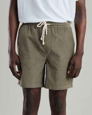 Baby Cord Shorts Stone Green from Brava Fabrics