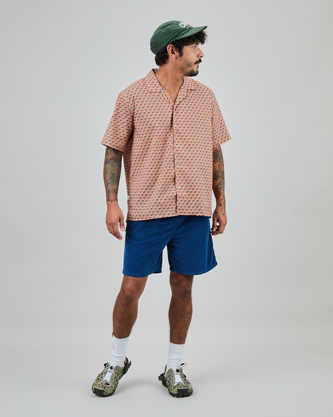 Icecream Sandwich Aloha Shirt Blue from Brava Fabrics