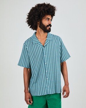 Sardinas Aloha Shirt Blue from Brava Fabrics