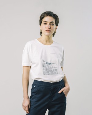 District Slim T-Shirt White from Brava Fabrics