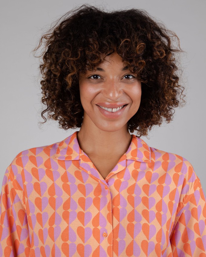 Gummie Aloha Blouse Coral from Brava Fabrics Gummie Aloha Blouse Coral from Brava Fabrics