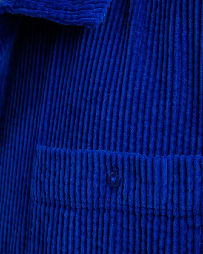 Corduroy Overshirt Klein Blue from Brava Fabrics