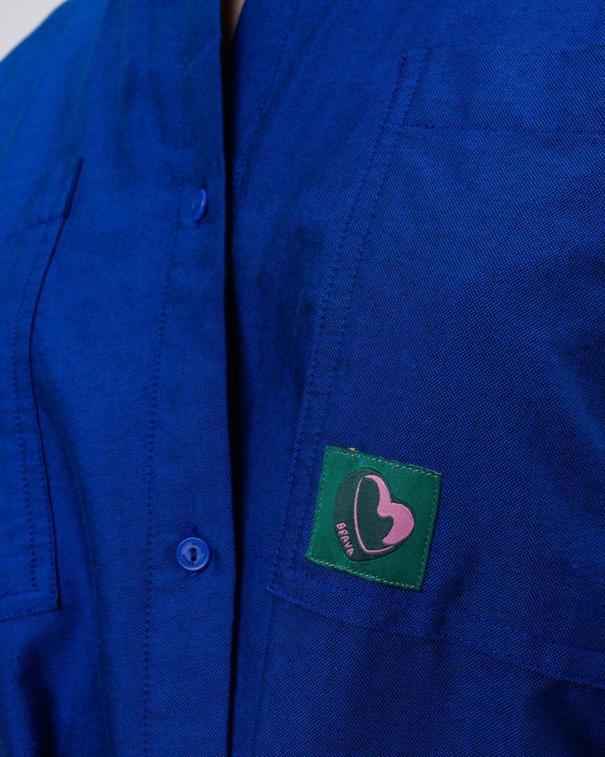 Bombon Shirt Dress Klein Blue from Brava Fabrics