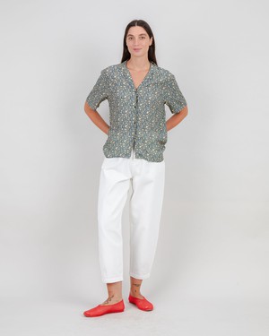 Peanuts Woodstock Aloha Blouse Navy from Brava Fabrics