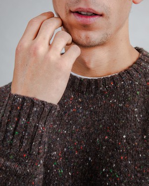 Wool Sweater Raglan Chocolate from Brava Fabrics