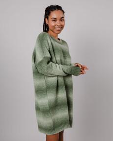 Knitted Alpaca Dress Moss via Brava Fabrics