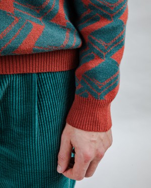 Chocolate Jacquard Polo from Brava Fabrics