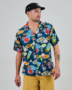 Chiringuito Aloha Shirt Blue via Brava Fabrics