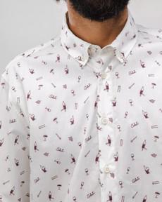 Salut Cotton Shirt Ecru via Brava Fabrics