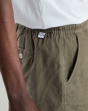 Baby Cord Shorts Stone Green from Brava Fabrics