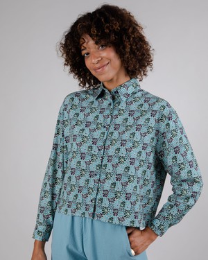 Spring Boxy Blouse Blue from Brava Fabrics Spring Boxy Blouse Blue from Brava Fabrics