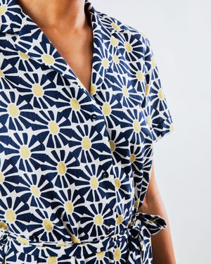 Marisol Long Dress Navy from Brava Fabrics
