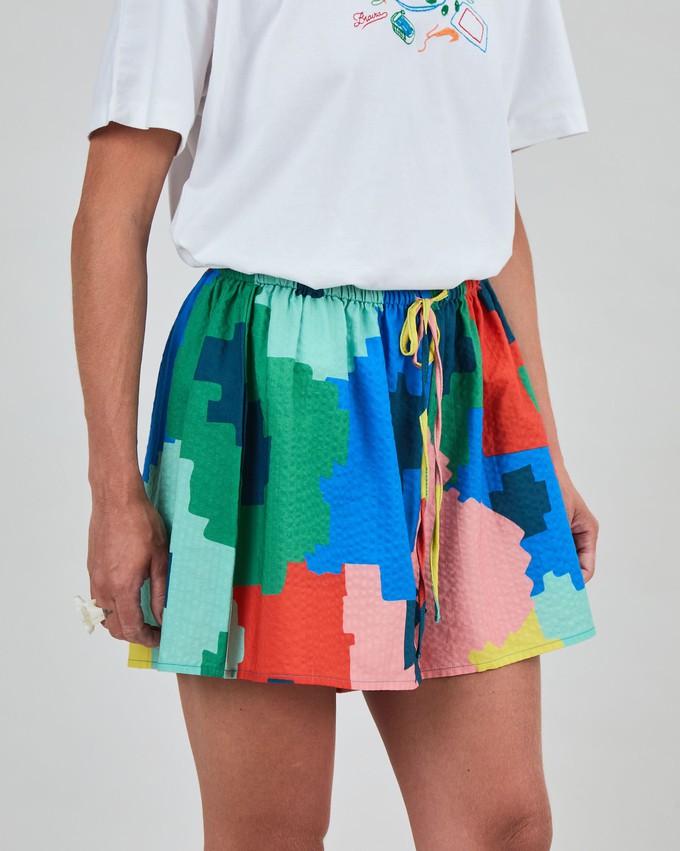 Maxi Flower Bali Loose Shorts from Brava Fabrics
