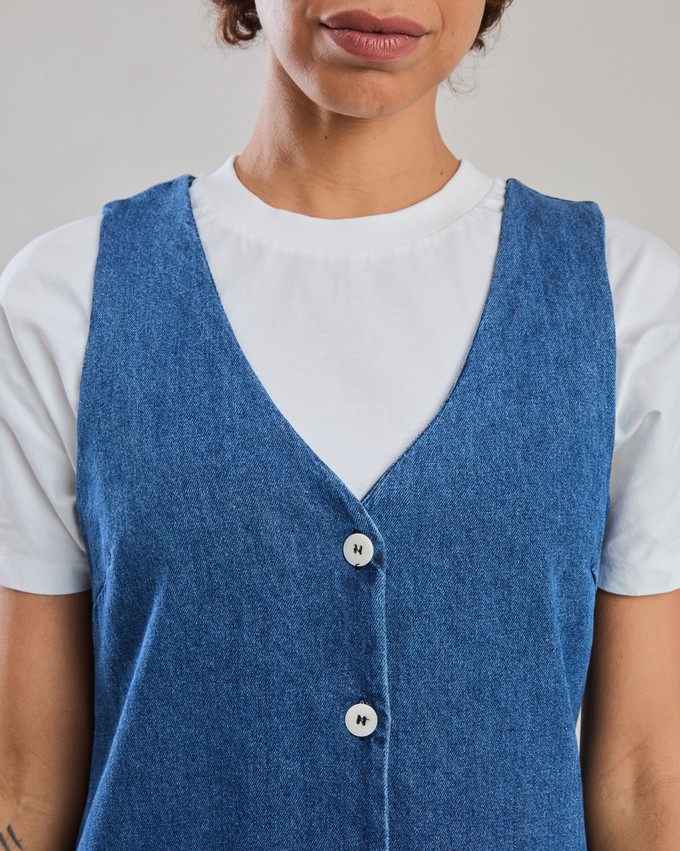 Washed Denim Short Dress Blue from Brava Fabrics
