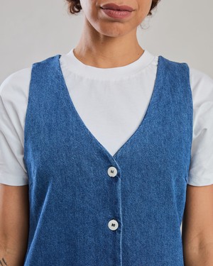 Washed Denim Short Dress Blue from Brava Fabrics