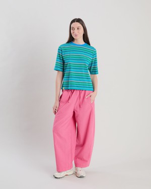 Stripes Boxy Tee Blue from Brava Fabrics