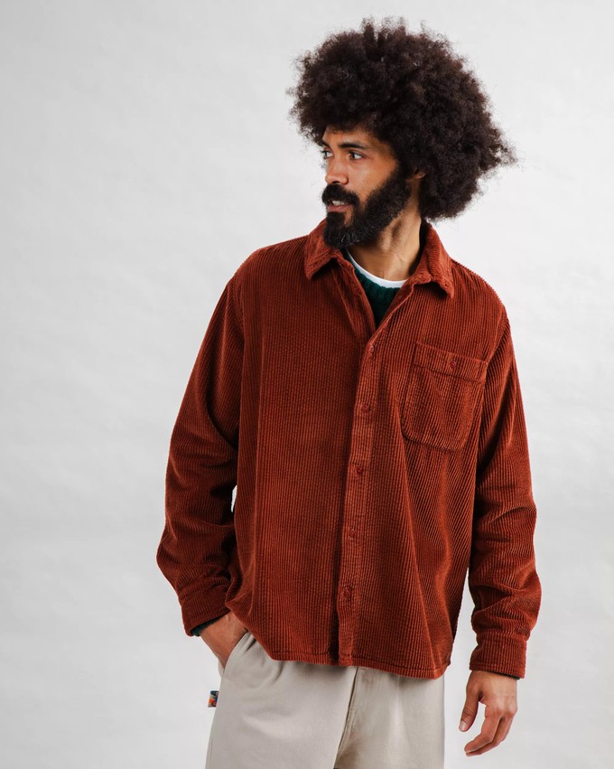 Corduroy Overshirt Copper from Brava Fabrics