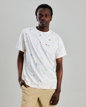 Splash Paint Tshirt Ecru from Brava Fabrics