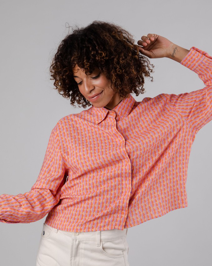 Gummie Boxy Blouse Coral from Brava Fabrics Gummie Boxy Blouse Coral from Brava Fabrics