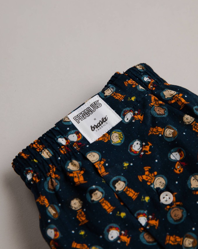 Peanuts Astronaut Boxer Navy from Brava Fabrics