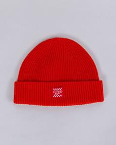 Wool Beanie Red via Brava Fabrics