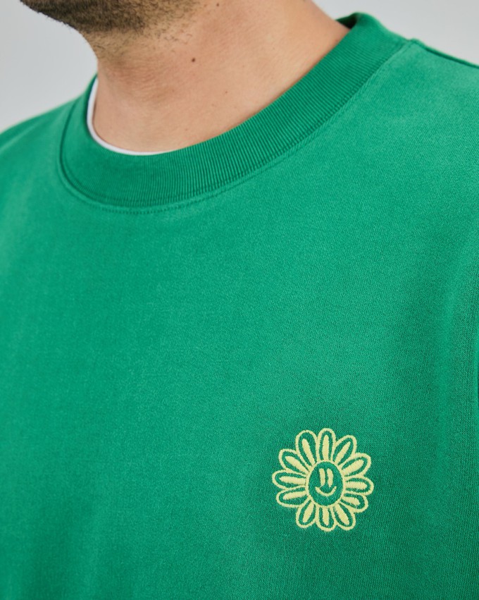Asis Percales Daisy Sweatshirt Green from Brava Fabrics