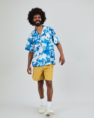 Geco Friends Aloha Shirt Blue from Brava Fabrics