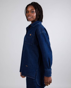 Indigo Oversized Overshirt Denim from Brava Fabrics