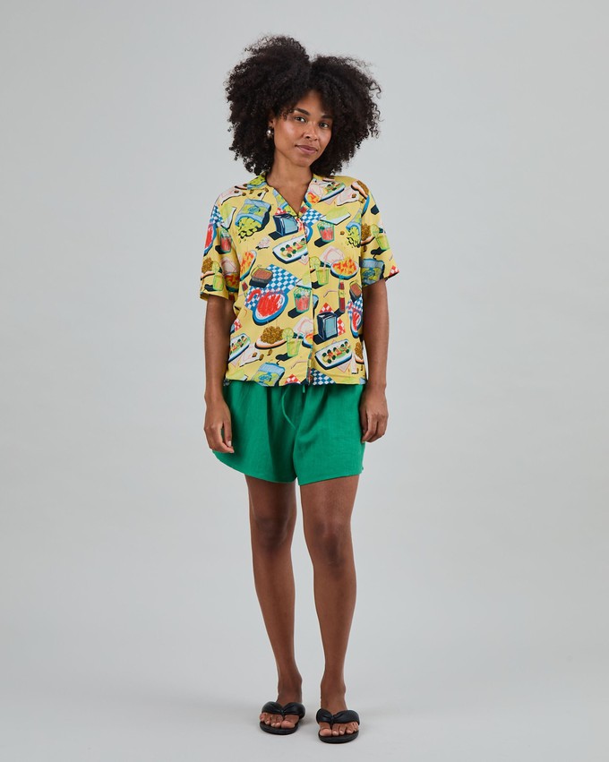 Chiringuito Aloha Blouse Yellow from Brava Fabrics