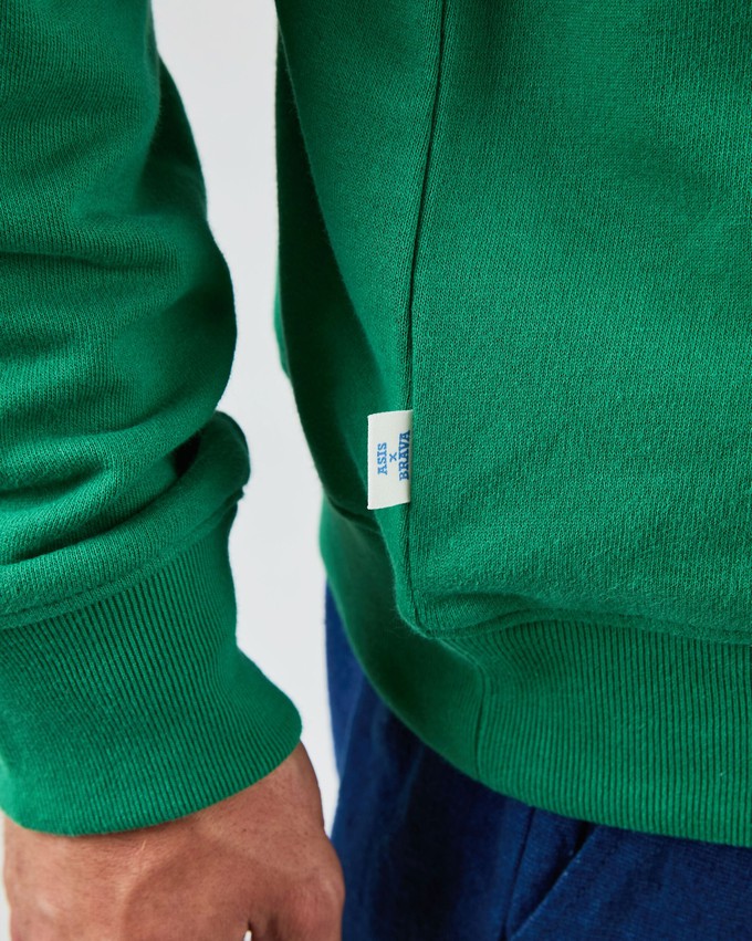 Asis Percales Daisy Sweatshirt Green from Brava Fabrics