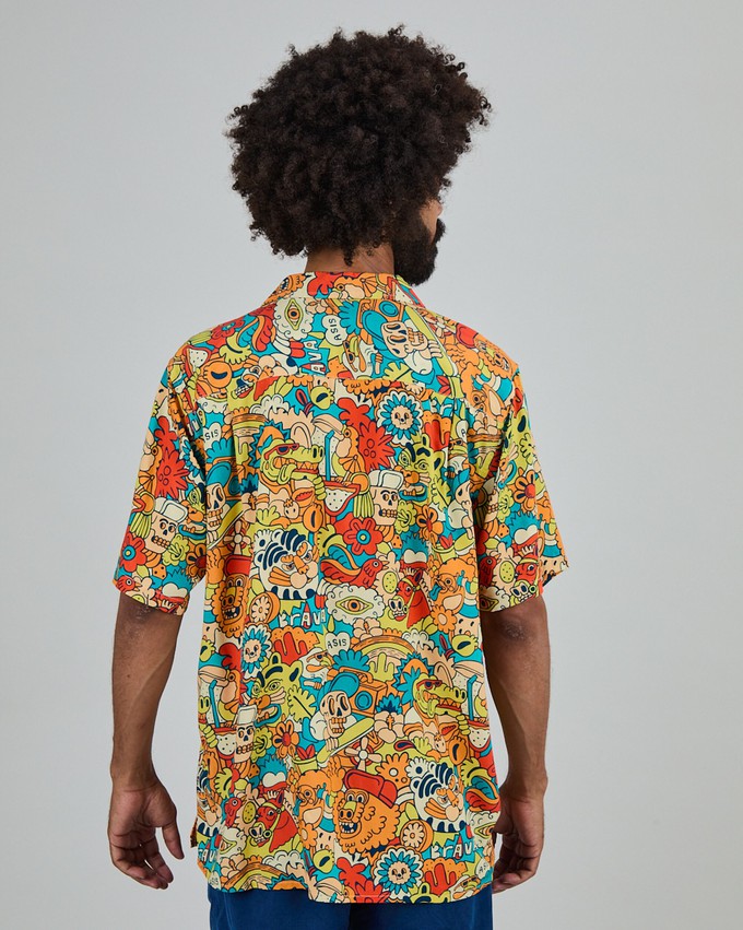 Asis Percales Party Animal Aloha Shirt from Brava Fabrics