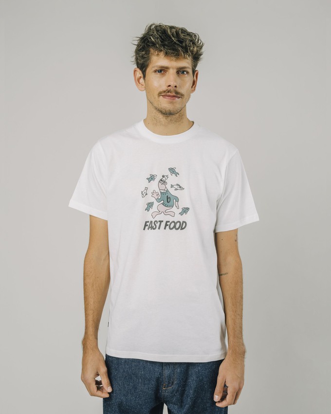 Fast Food T-Shirt White from Brava Fabrics