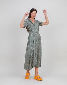 Peanuts Woodstock Long Dress Navy via Brava Fabrics