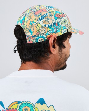 Asis Percales Animal Party 5 panel Cap from Brava Fabrics
