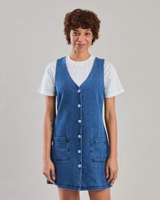 Washed Denim Short Dress Blue via Brava Fabrics