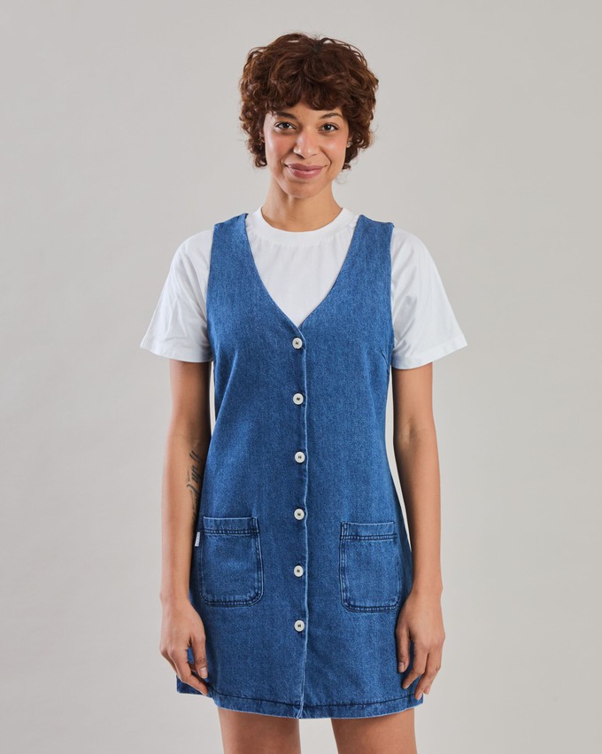 Washed Denim Short Dress Blue from Brava Fabrics