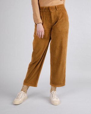 Corduroy Pleated Pants Camel from Brava Fabrics