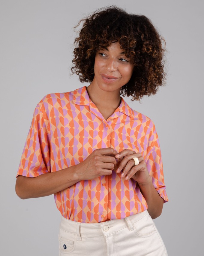 Gummie Aloha Blouse Coral from Brava Fabrics Gummie Aloha Blouse Coral from Brava Fabrics