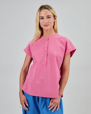 Checks Sleeveless Blouse Pink from Brava Fabrics