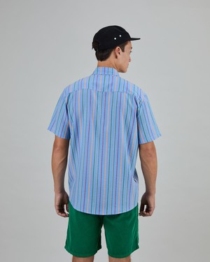 Multicolor Stripes Boxy Man Shirt from Brava Fabrics
