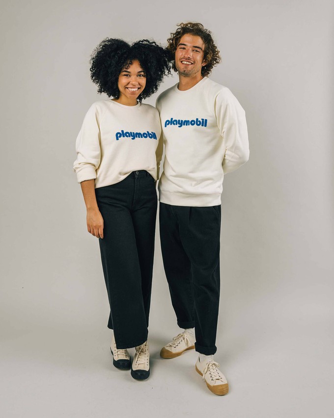 Playmobil Logo Sweatshirt Ecru from Brava Fabrics