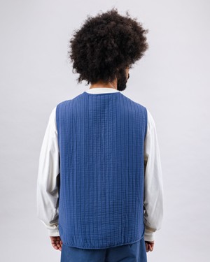 Quilt Vest Man Indigo from Brava Fabrics