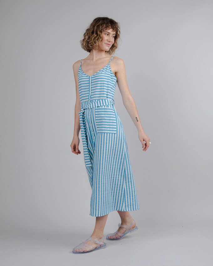 Stripes Long Dress Blue from Brava Fabrics