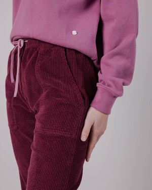 Patch Pocket Corduroy Pants Prune from Brava Fabrics